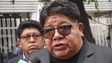 Edson Valdez dirigente de la Federación 1 de Mayo