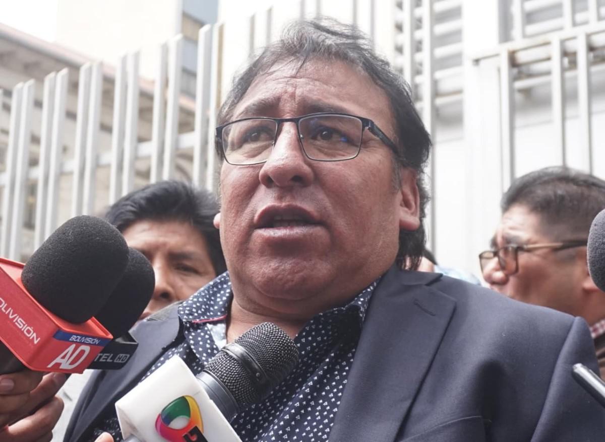El secretario de la Federación de Choferes Chuquiago Marka de La Paz, Santos Escalante