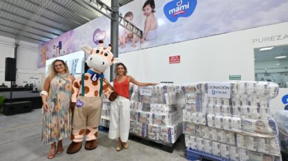 La donación de 40.000 pañales y 900 paquetes de toallas húmedas