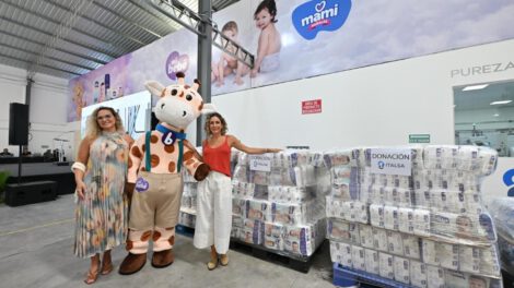 La donación de 40.000 pañales y 900 paquetes de toallas húmedas