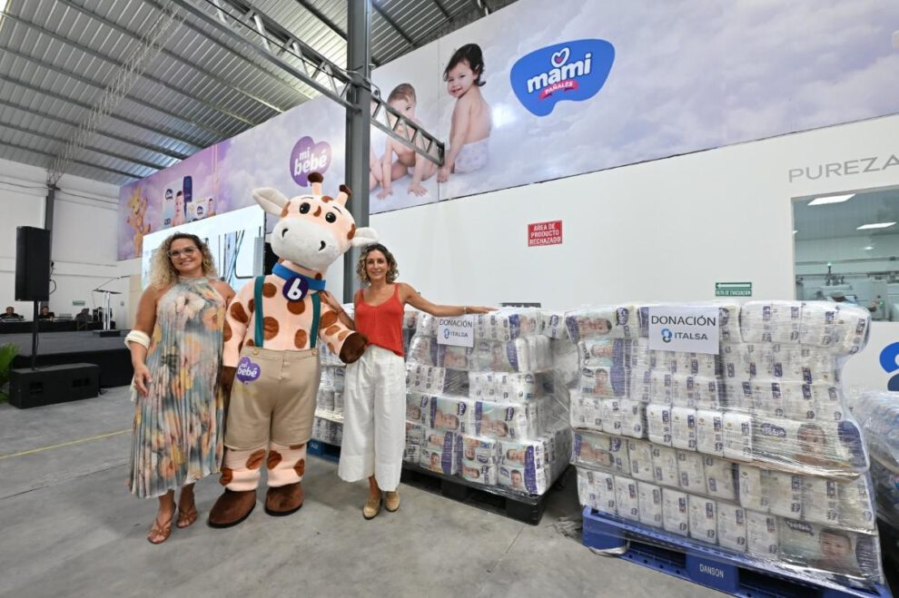 La donación de 40.000 pañales y 900 paquetes de toallas húmedas