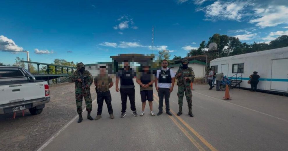 Las personas detenidas en el operativo