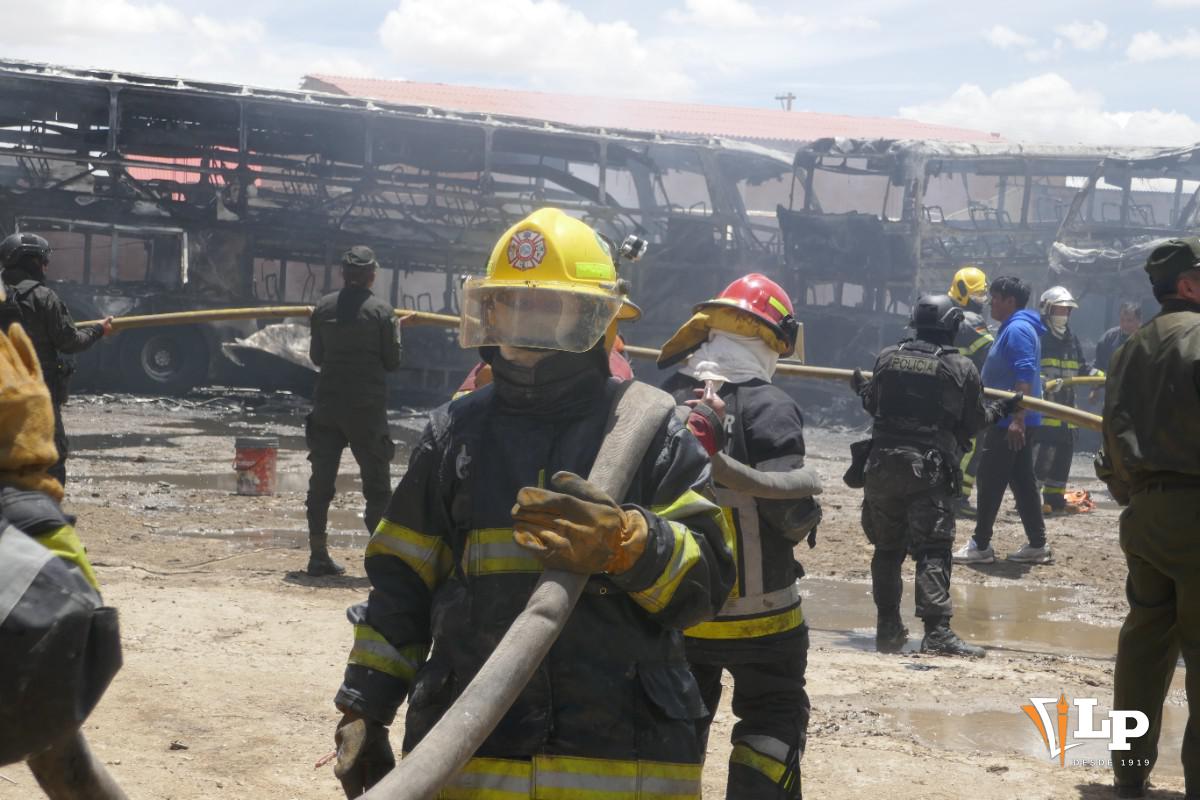 Incendio taller Oruro