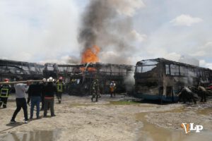 Incendios buses Oruro