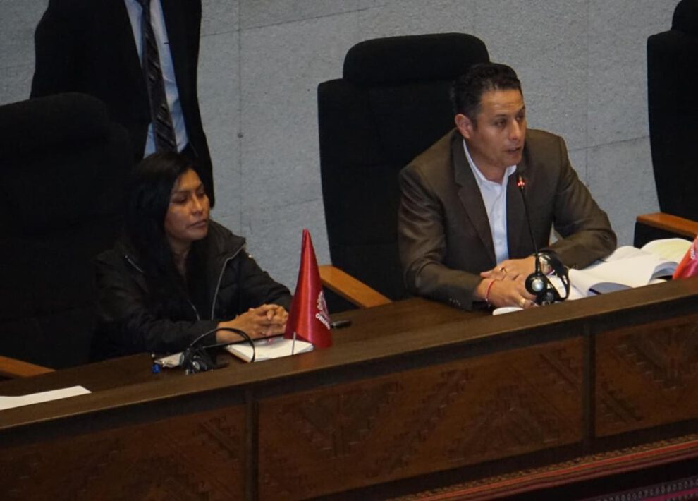 El vicepresidente Edmand Lara ha pedido disculpas a los parlamentarios