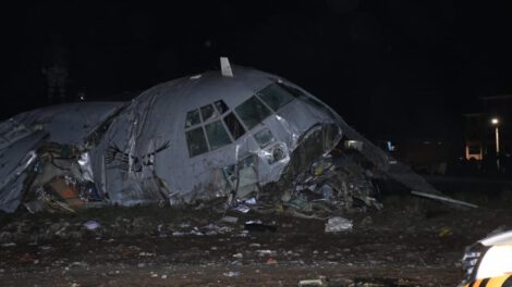 El avión de la FAB siniestrado