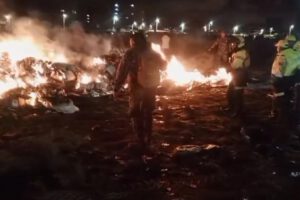 BCB ordena la quema de billetes esparcidos tras el accidente en El Alto