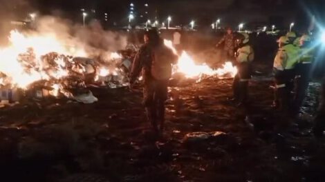 BCB ordena la quema de billetes esparcidos tras el accidente en El Alto