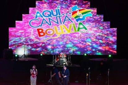 Presentadores Festival Aquí Canta Bolivia