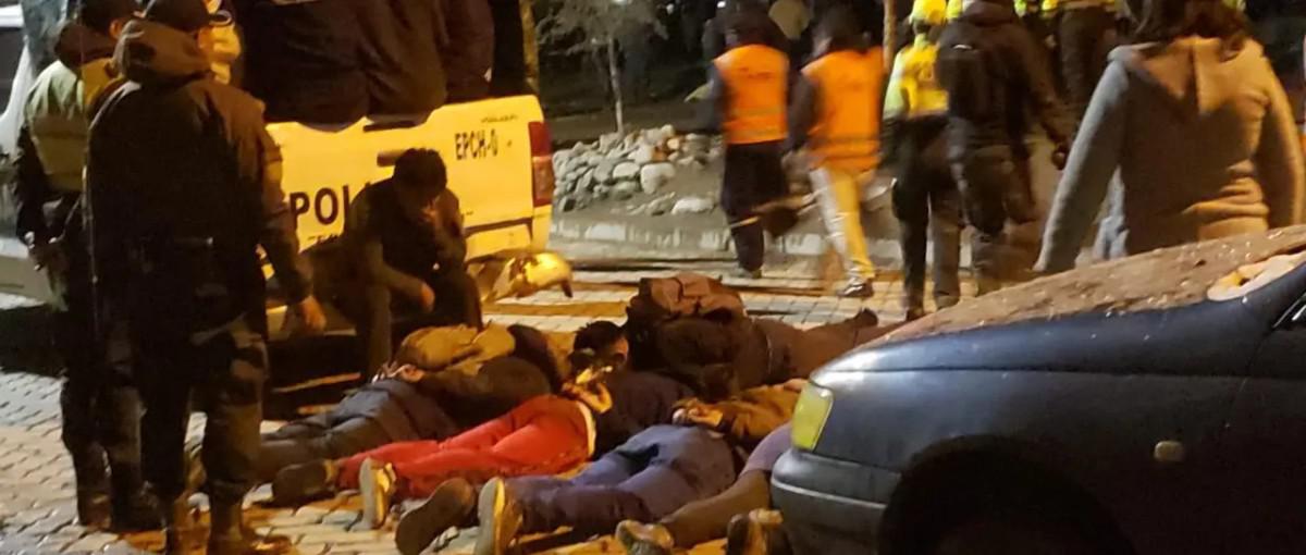 Las personas fueron capturadas en la zona del accidente aéreo
