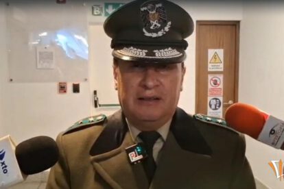 El Comandante de Carabineros, Fernando Huarachi