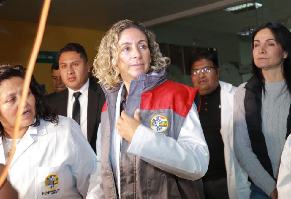 María Elena Urquidi, esposa del presidente Rodrigo Paz