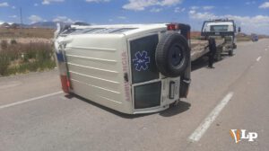 Vuelco de ambulancia de Colquiri