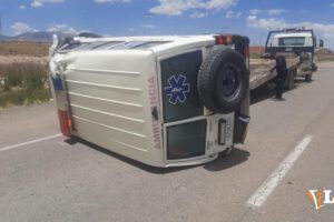 Vuelco de ambulancia de Colquiri