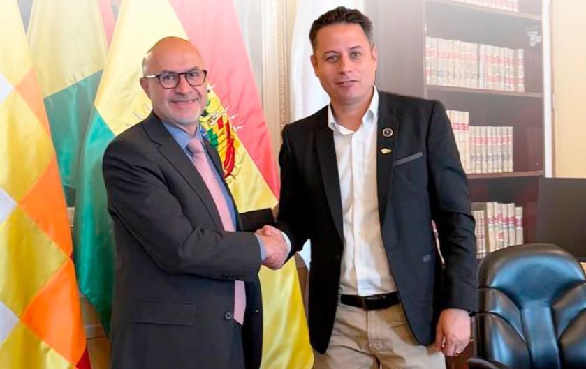 Edmand Lara y José Luis Lupo se reunieron para coordinar la implementación del Decreto Supremo 5552