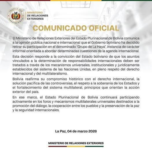 Comunicado oficial