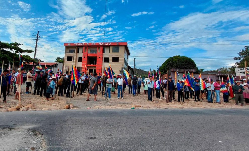 las organizaciones sociales del Trópico de Cochabamba se han movilizado este jueves