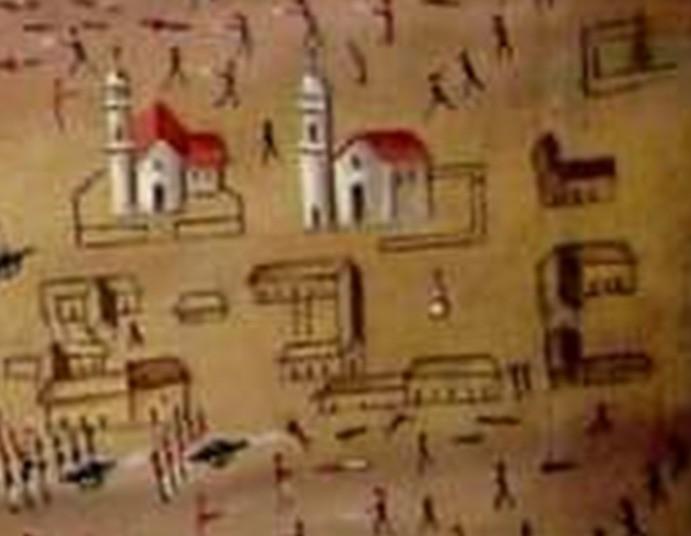 Pintura de la ciudad de Oruro en 1781