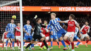 Partido entre el Arsenal y el Brihgton en la Premier League