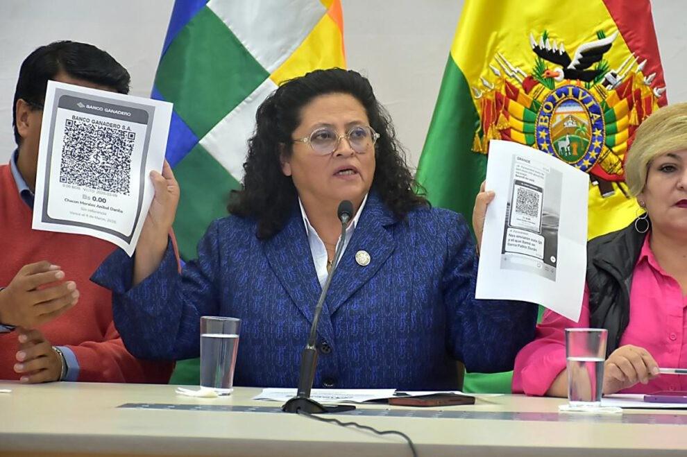 La ministra de Salud, Marcela Flores, mostró algunos indicios