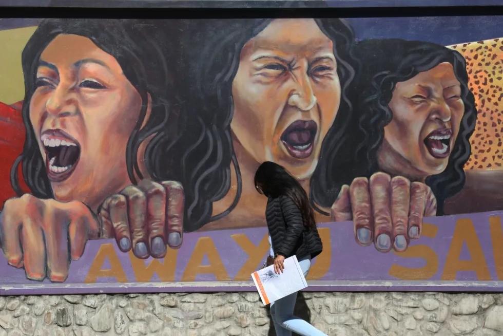 Un mural alusivo a las mujeres y sus derechos