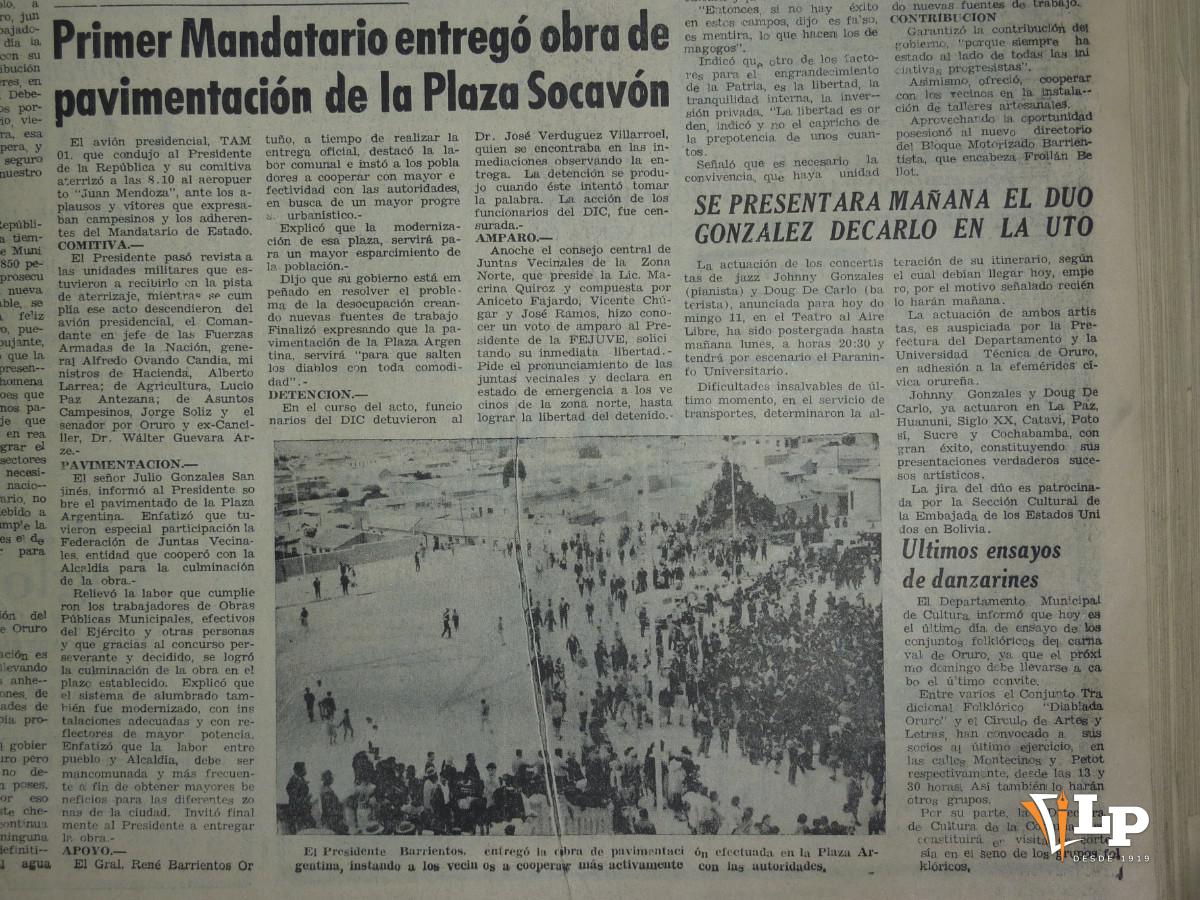 Publicación de La Patria sobre el carnaval