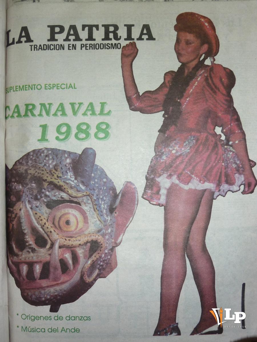 Publicación de La Patria sobre el carnaval