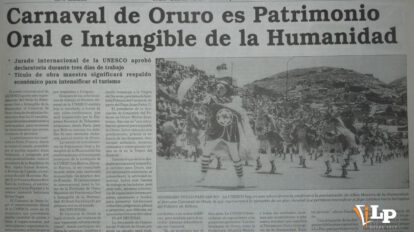 Publicación de La Patria sobre el carnaval