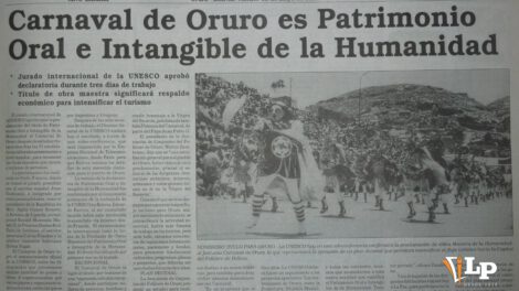 Publicación de La Patria sobre el carnaval