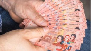 La masa de billetes que representa la planilla salarial