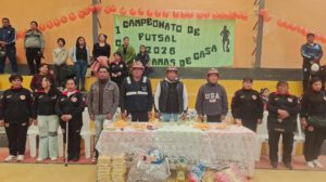 Amas de casa mineras en torneo de futsal, 15 equipos participan en el torneo de futsal, Amas de casa celebran día de la mujer
