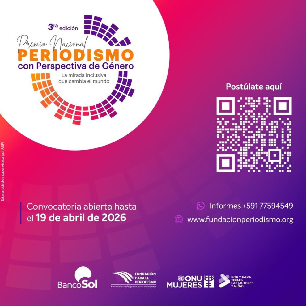 Afiche del premio de periodismo