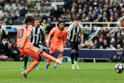 Champions League, Octavos de Final, Newcastle vs. Barcelona