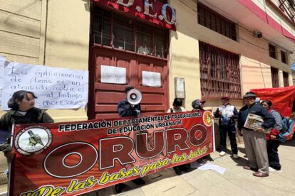 Protesta de maestros