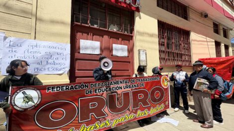 Protesta de maestros