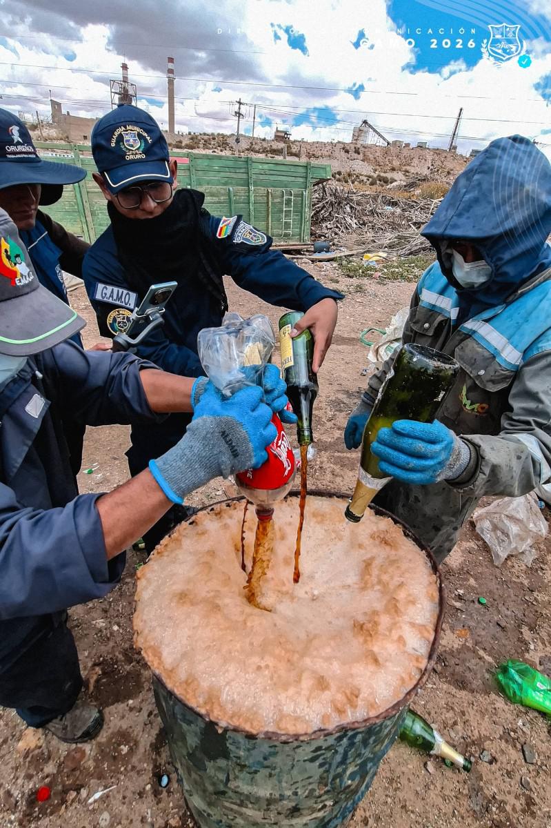 Destrucción de bebidas