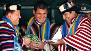 expresidentes de Venezuela, Ecuador y Bolivia