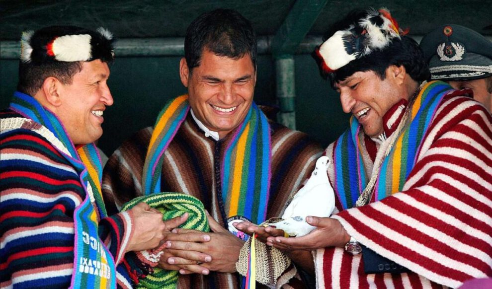 expresidentes de Venezuela, Ecuador y Bolivia