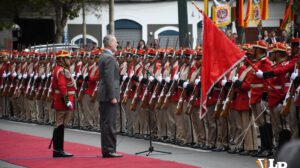 El rey Felipe VI en la Plaza Murillo de La Paz