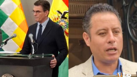 El Presidente Paz y el vicepresidente Edmand Lara