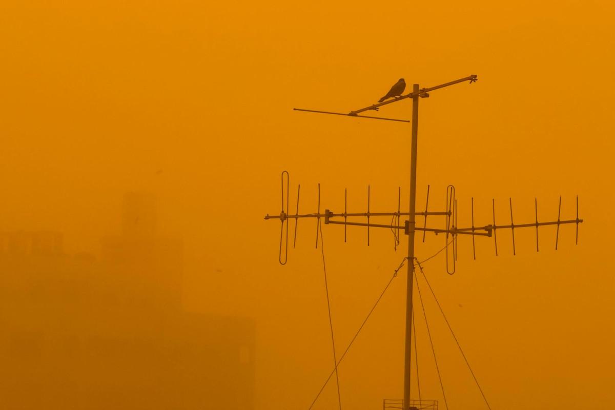 La fuerte tormenta de arena afectanto principalmente a los desplazados por más de dos años de ofensiva israelí