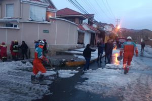 Equipos de emergencia movilizados tras la granizada