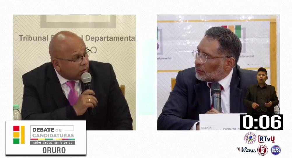 Candidatos Marcelo Cortez e Iver Pereira