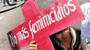 Una manifestación contra el feminicidio