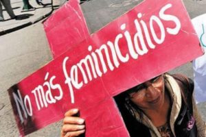 Una manifestación contra el feminicidio