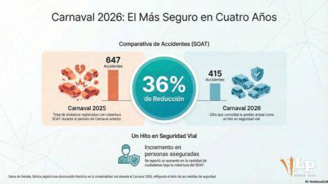 Infografía sobre el Carnaval más seguro de los últimos cuatro años (2026) según UNIVIDA