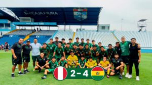 Bolivia vs. Perú Amistoso, Selección Boliviana Sub-17, Campeonato Sudamericano en Paraguay