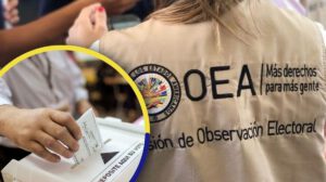 persona con el chaleco de la OEA