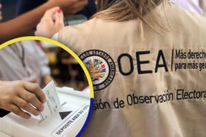 persona con el chaleco de la OEA