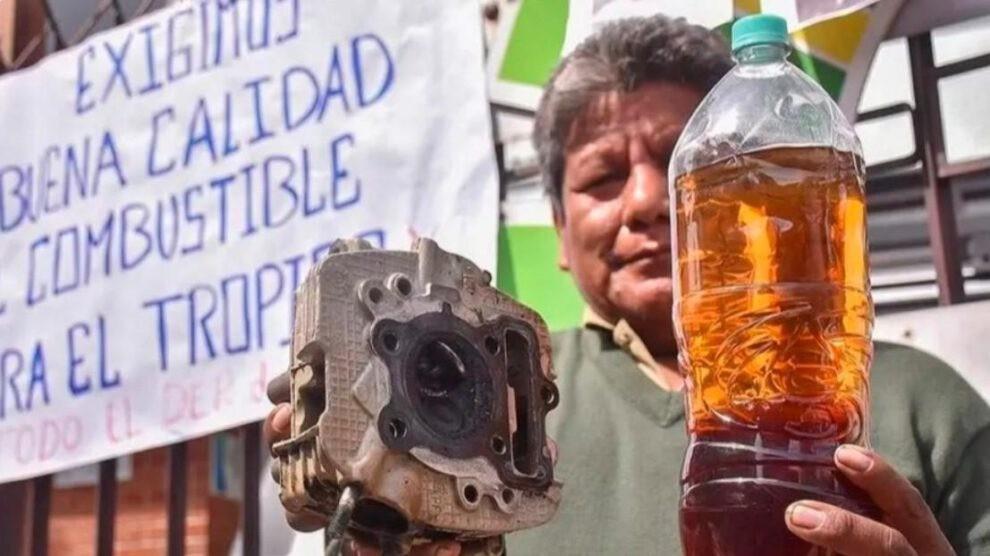 Mala calidad de combustible